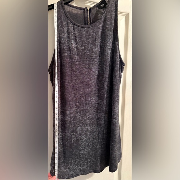 Black and Gray Shimmering Tunic Tank by Mossimo - Picture 5 of 6